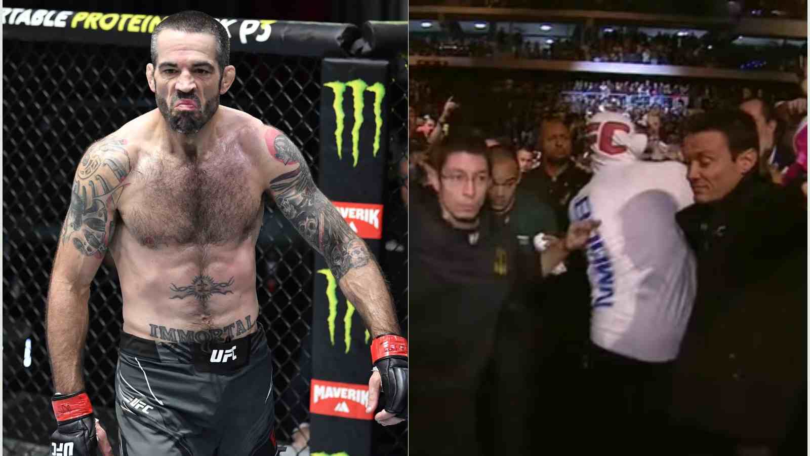 WATCH: When UFC fighter Matt Brown unexpectedly punched an unruly fan during his walkout