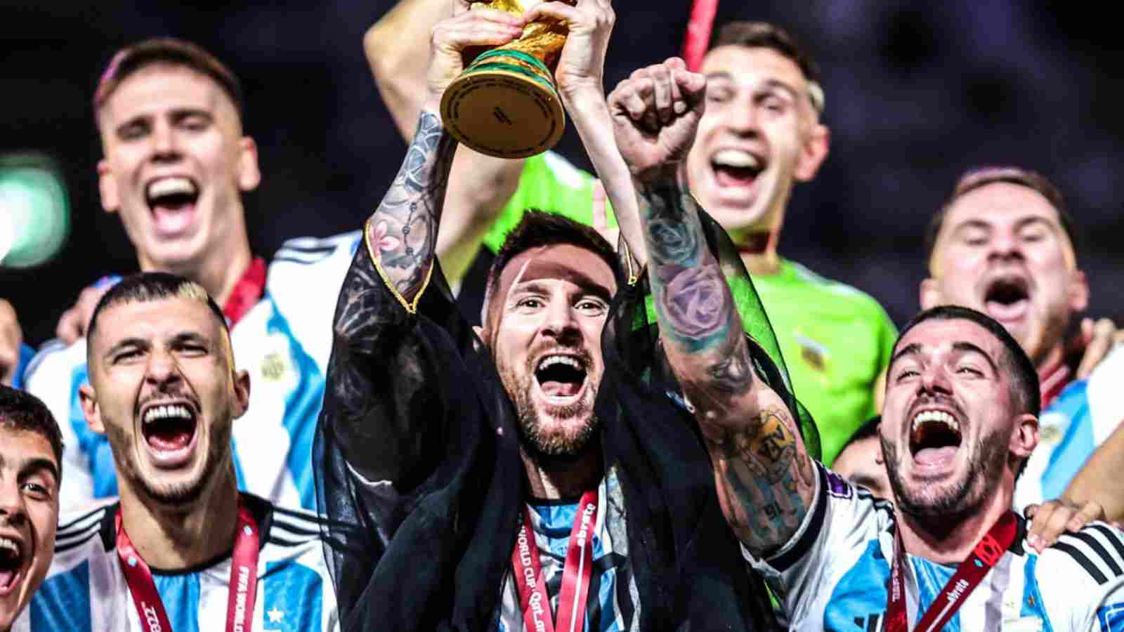 WATCH: An emotional Lionel Messi celebrates his first-ever FIFA World Cup trophy with his wife and sons