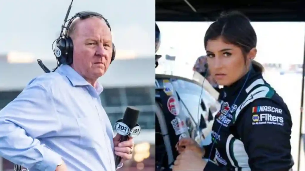 Larry McReynolds and Hailie Deegan