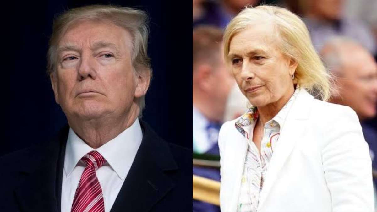 Martina Navratilova takes a sarcastic jibe at Donald Trump following reports claiming him of secretly helping China