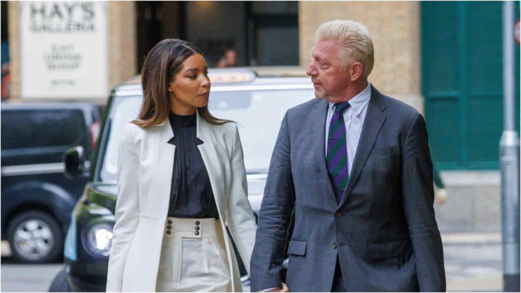 Lilian de Carvalho Monteiro and Boris Becker