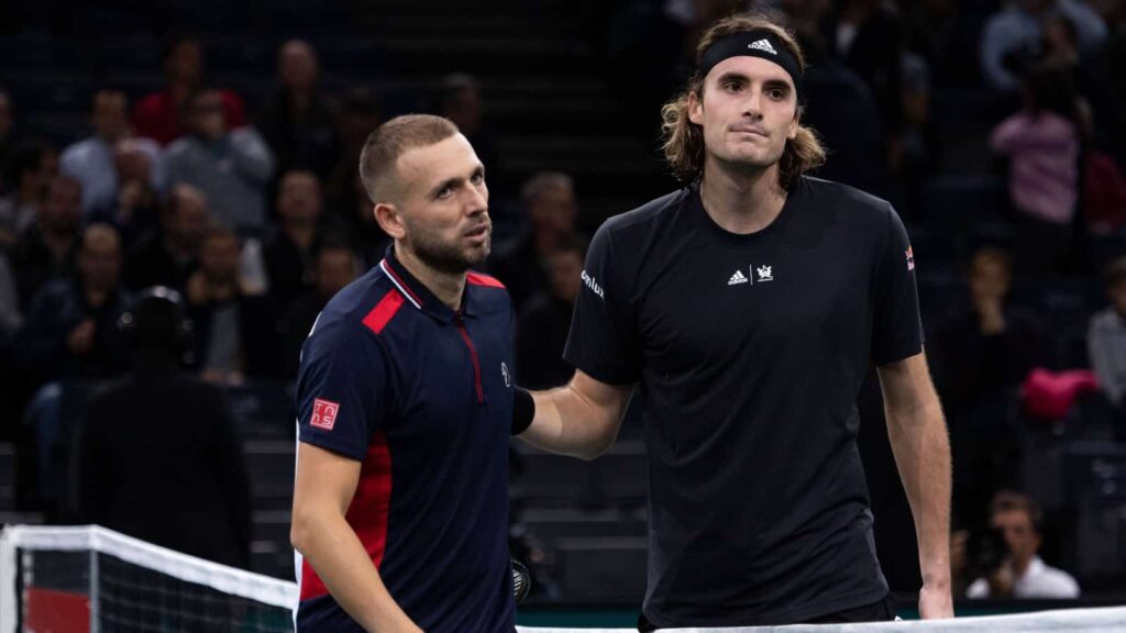 Dan Evans and Stefanos Tsitsipas