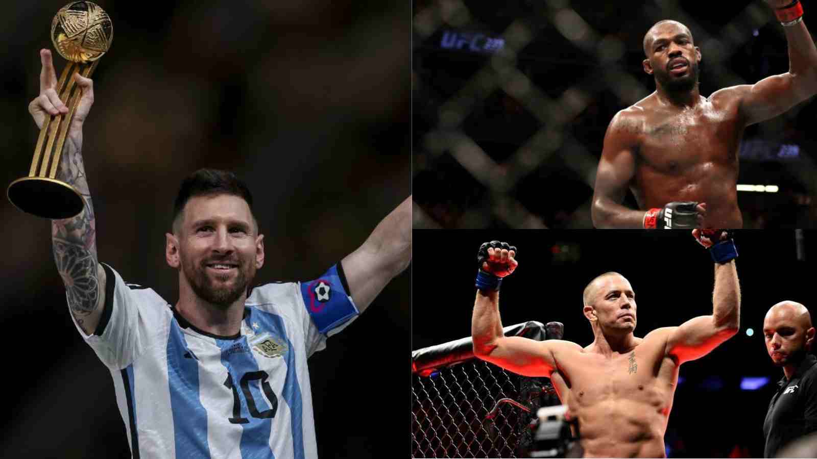 Who is the Lionel Messi of MMA? Fans compare Jon Jones, GSP, and other “GOATS” to legendary footballer