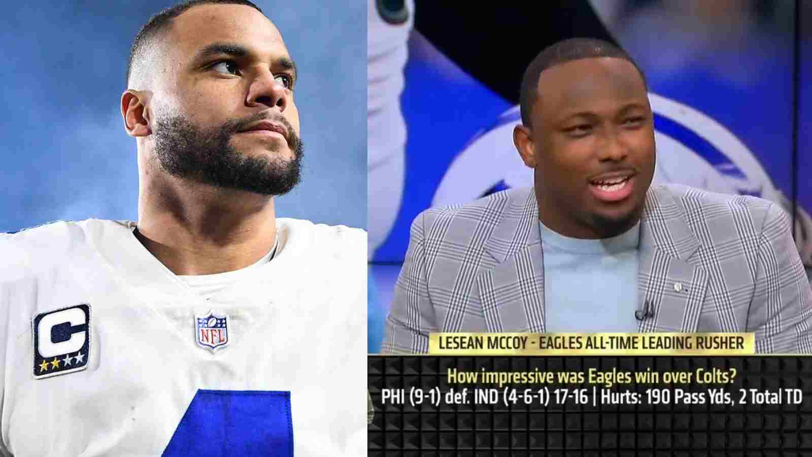 “Dak is a**,” LeSean McCoy viciously abuses Cowboys’ Dak Prescott on live TV