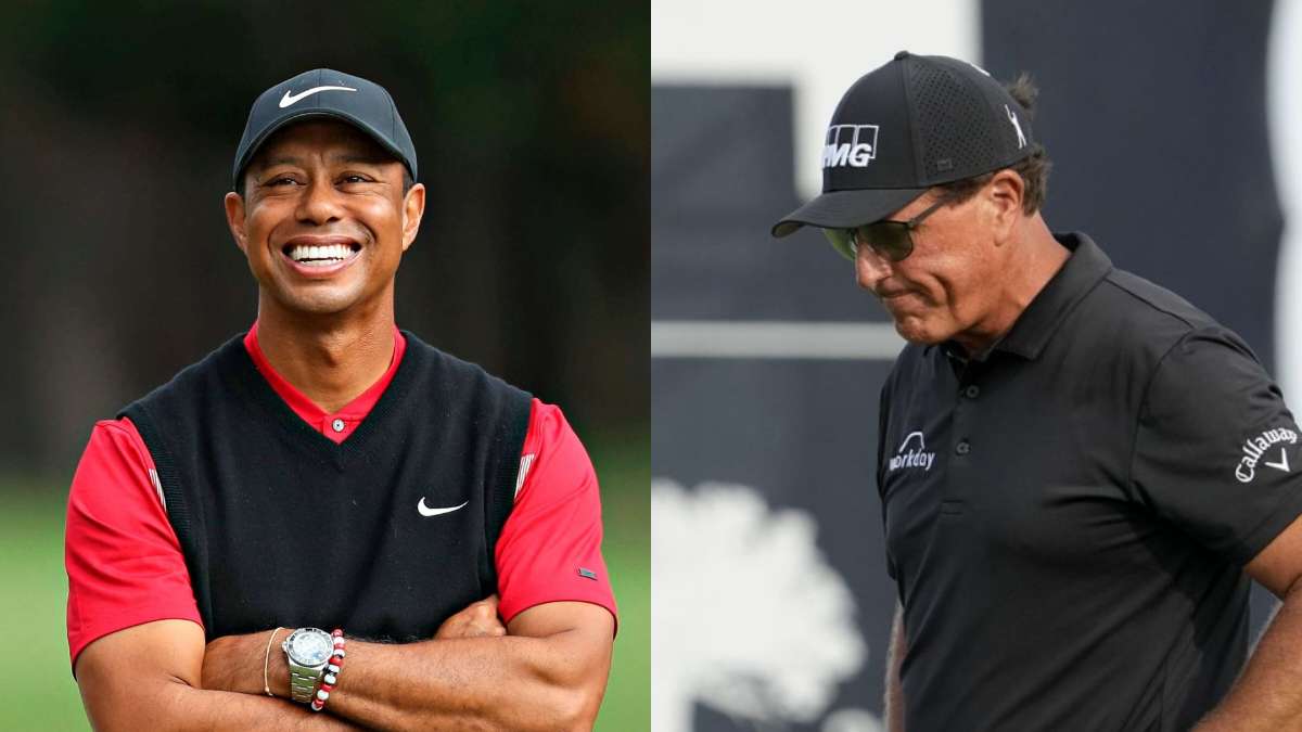 Tiger Woods rules 2022 Google search with PGA defector Phil Mickelson in toe