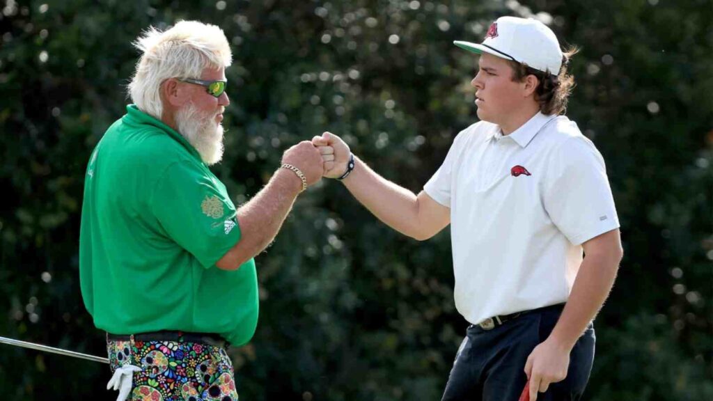 John Daly and his son [Image Credit: PGA Tour]