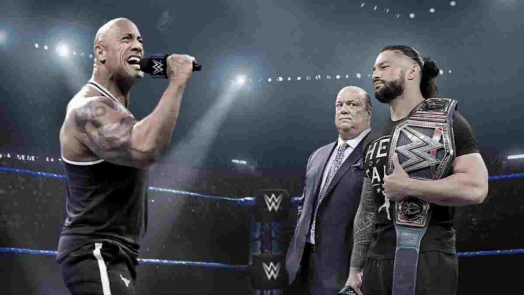 Fan made poster from WWE on Fox featuring The Rock and Roman Reigns