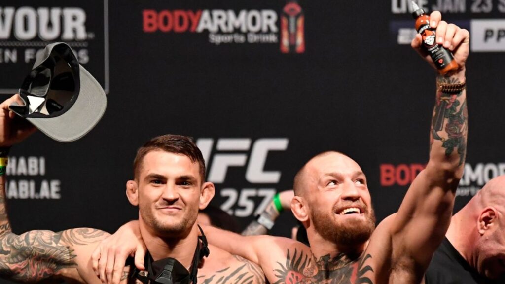 Dustin Poirier and Conor McGregor