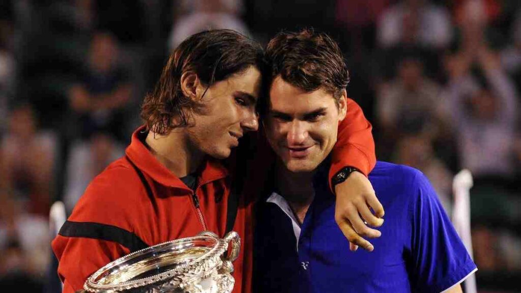 Rafael Nadal and Roger Federer