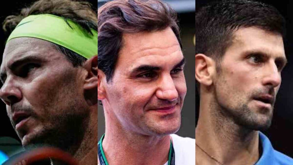 Rafael Nadal, Roger Federer and Novak Djokovic - FirstSportz