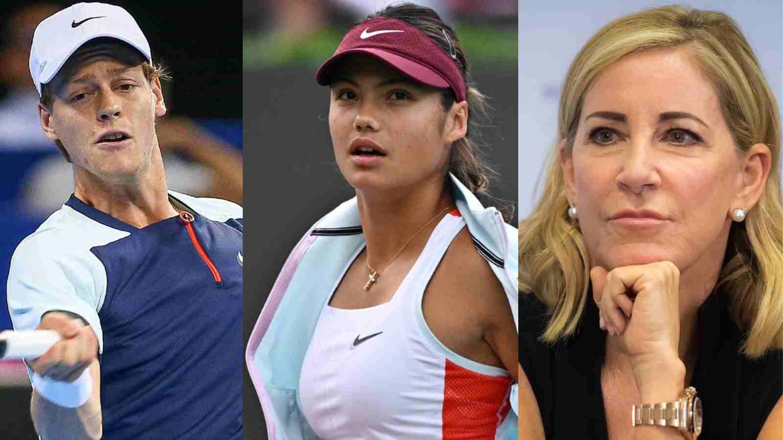 “Ridiculous claim” – Tennis fans agree with Chris Evert for ranking Jannik Sinner and Emma Raducanu as ‘Disappointing Players’